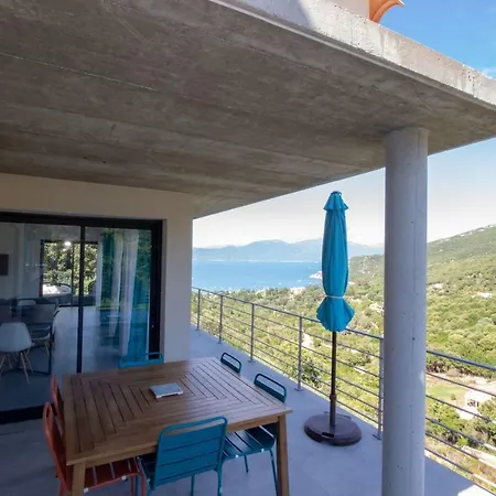 Villa Luxe Vue Mer Panoramique 3 Suites 6 Personnes Campomoro Plage Villa
